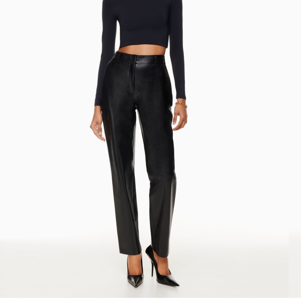 Faux Leather Aritzia Babaton Command Pants Size 4